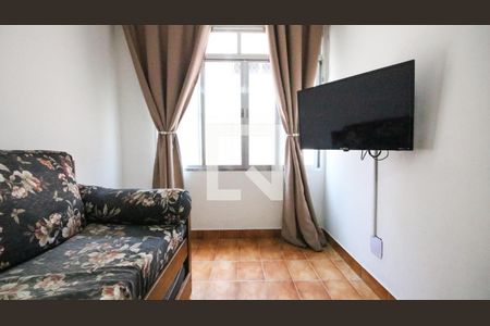Sala de apartamento para alugar com 1 quarto, 42m² em Canto do Forte, Praia Grande