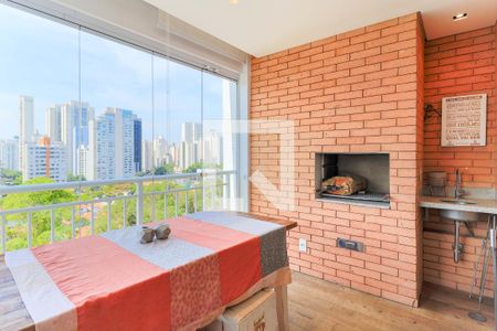 Varanda Gourmet de apartamento para alugar com 2 quartos, 63m² em Brooklin, São Paulo