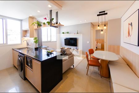 Sala de apartamento à venda com 1 quarto, 44m² em Buritis, Belo Horizonte
