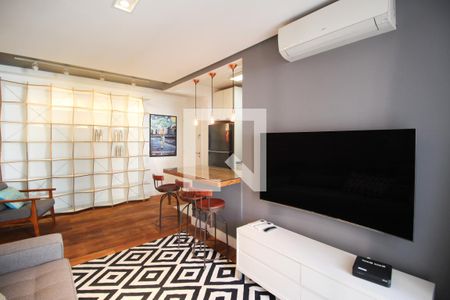 Sala de apartamento para alugar com 2 quartos, 63m² em Vila Olímpia, São Paulo