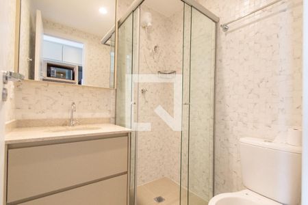 Banheiro de kitnet/studio para alugar com 1 quarto, 23m² em Vila Mariana, São Paulo