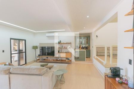 Sala de casa de condomínio à venda com 4 quartos, 390m² em Parque Nova Campinas, Campinas