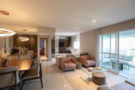 Sala de apartamento à venda com 3 quartos, 131m² em Fazenda São Quirino, Campinas