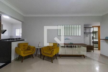 Sala de apartamento para alugar com 3 quartos, 120m² em Aviação, Praia Grande