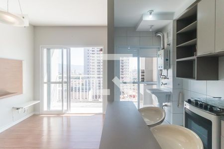 Sala/Cozinha de apartamento para alugar com 3 quartos, 67m² em Mogi Moderno, Mogi das Cruzes