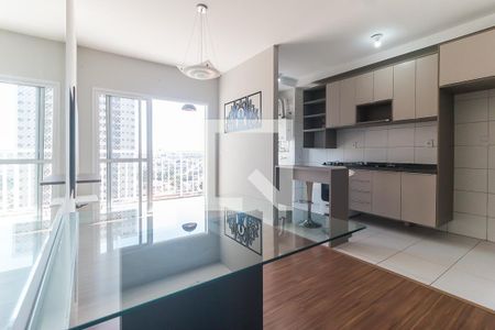 Sala/Cozinha de apartamento para alugar com 3 quartos, 67m² em Mogi Moderno, Mogi das Cruzes
