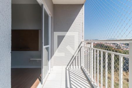 Varanda da Sala/Cozinha de apartamento para alugar com 3 quartos, 67m² em Mogi Moderno, Mogi das Cruzes