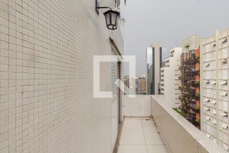 Sacada da Suíte 1 de apartamento à venda com 1 quarto, 58m² em Itaim Bibi, São Paulo