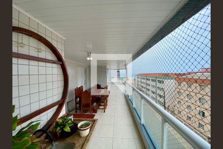Varanda da Sala de apartamento para alugar com 3 quartos, 168m² em Vila Assuncao, Praia Grande