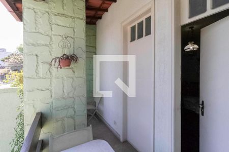 Varanda da sala de casa à venda com 4 quartos, 340m² em Candelária, Belo Horizonte