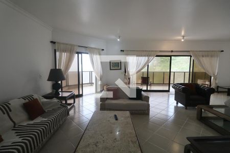 Sala de apartamento para alugar com 4 quartos, 260m² em Jardim Asturias, Guarujá