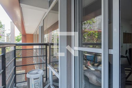 Varanda da Sala de apartamento à venda com 1 quarto, 38m² em Paraíso, São Paulo