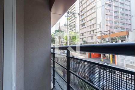 Varanda da Sala de apartamento à venda com 1 quarto, 38m² em Paraíso, São Paulo