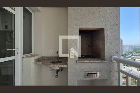 Varanda Sala/Cozinha de apartamento à venda com 2 quartos, 57m² em Vila Homero Thon, Santo André