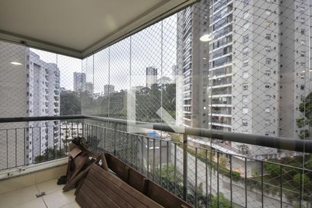 Varanda da Sala de apartamento à venda com 3 quartos, 83m² em Vila Andrade, São Paulo