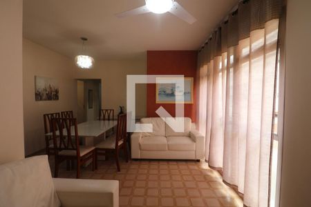Sala de apartamento para alugar com 3 quartos, 76m² em Jardim Belmar, Guarujá