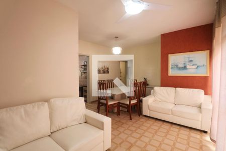 Sala de apartamento para alugar com 3 quartos, 76m² em Jardim Belmar, Guarujá