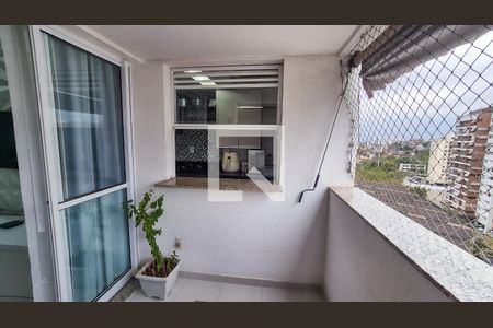 Varanda da Sala de apartamento à venda com 3 quartos, 79m² em Vicente de Carvalho, Rio de Janeiro