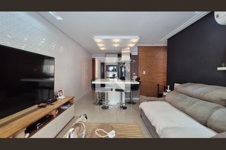 Sala de apartamento à venda com 2 quartos, 156m² em Vila Scarpelli, Santo André