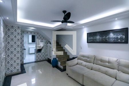 Sala de casa para alugar com 2 quartos, 120m² em Santo Antônio, São Caetano do Sul
