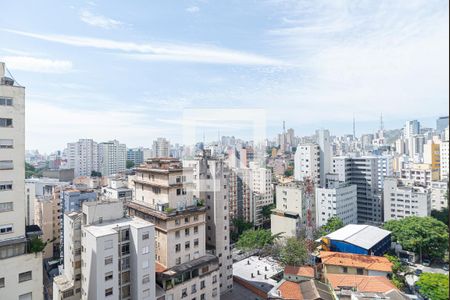Vista da Sala/Quarto de kitnet/studio à venda com 1 quarto, 24m² em Consolação, São Paulo