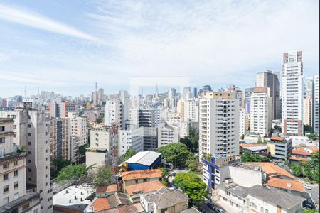 Vista da Sala/Quarto de kitnet/studio à venda com 1 quarto, 24m² em Consolação, São Paulo
