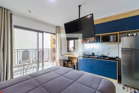 Sala/Quarto de kitnet/studio para alugar com 1 quarto, 50m² em Santo Amaro, São Paulo