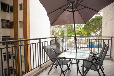 Varanda Gourmet de kitnet/studio para alugar com 1 quarto, 50m² em Santo Amaro, São Paulo