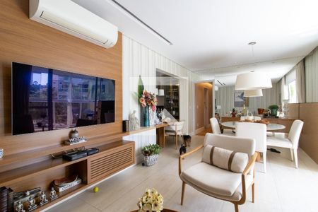 Sala de apartamento à venda com 3 quartos, 106m² em Fazenda São Quirino, Campinas