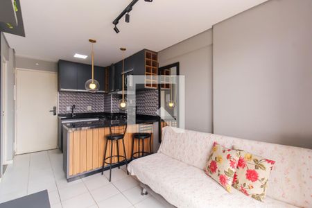 Sala/Cozinha de apartamento à venda com 1 quarto, 36m² em Brás, São Paulo