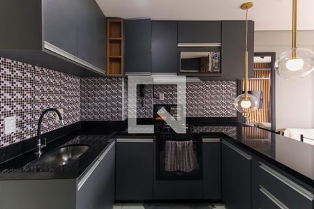 Sala/Cozinha de apartamento à venda com 1 quarto, 36m² em Brás, São Paulo