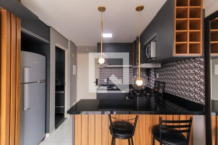 Sala/Cozinha de apartamento à venda com 1 quarto, 36m² em Brás, São Paulo