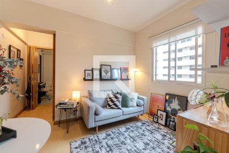 Sala de apartamento para alugar com 1 quarto, 38m² em Consolação, São Paulo