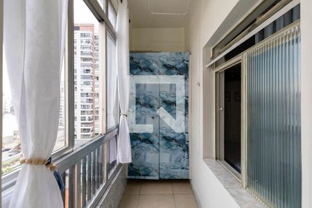 Varanda da Sala de apartamento para alugar com 1 quarto, 80m² em Santa Ifigênia, São Paulo
