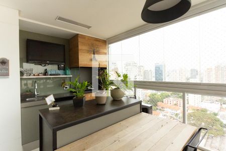 Varanda da Sala de apartamento à venda com 4 quartos, 120m² em Vila Olímpia, São Paulo