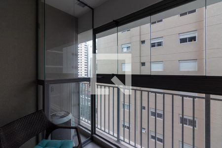 Sacada da Suíte de apartamento à venda com 1 quarto, 38m² em Indianópolis, São Paulo