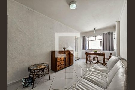 Sala de apartamento para alugar com 1 quarto, 116m² em Boqueirão, Santos