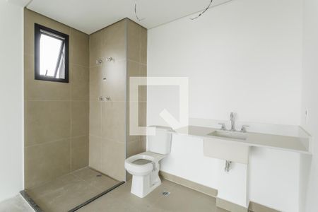 Banheiro de kitnet/studio à venda com 1 quarto, 42m² em Indianópolis, São Paulo