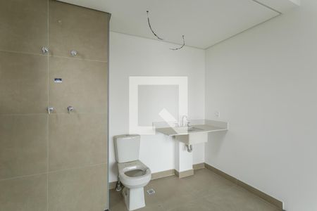 Banheiro de kitnet/studio à venda com 1 quarto, 42m² em Indianópolis, São Paulo