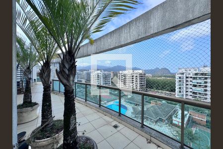 Varanda  de apartamento à venda com 3 quartos, 230m² em Recreio dos Bandeirantes, Rio de Janeiro