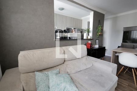 Sala  de apartamento à venda com 2 quartos, 48m² em Parque Sao Vicente, Santo André