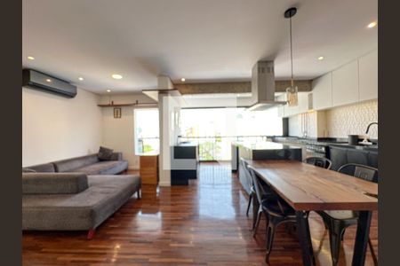 Sala/Cozinha de apartamento para alugar com 1 quarto, 65m² em Vila Romana, São Paulo