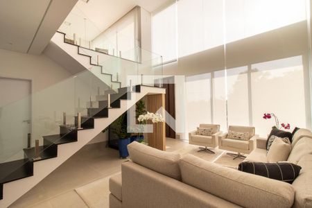 Sala de casa de condomínio à venda com 2 quartos, 198m² em Loteamento Caminhos de São Conrado (sousas), Campinas