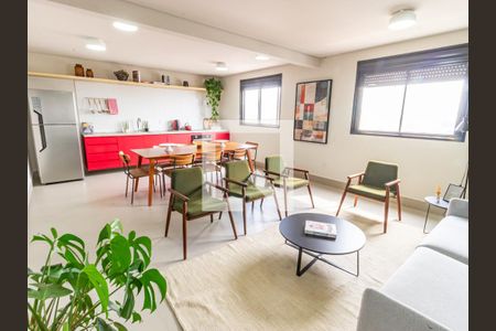 Área comum - Cowork de kitnet/studio para alugar com 1 quarto, 27m² em Brás, São Paulo
