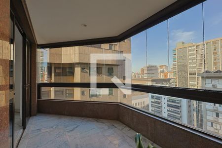 Varanda de apartamento à venda com 2 quartos, 237m² em Lourdes, Belo Horizonte