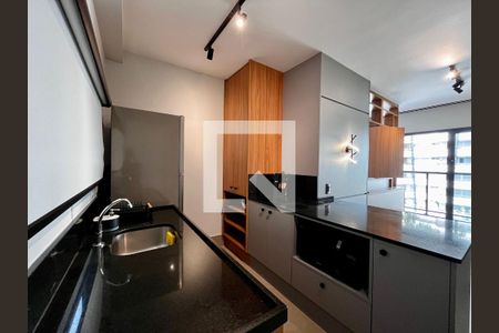 Sala/Cozinha de apartamento para alugar com 1 quarto, 40m² em Cambuí, Campinas