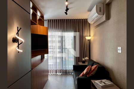 Sala/Cozinha de apartamento para alugar com 1 quarto, 40m² em Cambuí, Campinas