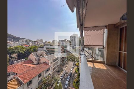 Varanda da Sala de apartamento à venda com 3 quartos, 160m² em Laranjeiras, Rio de Janeiro