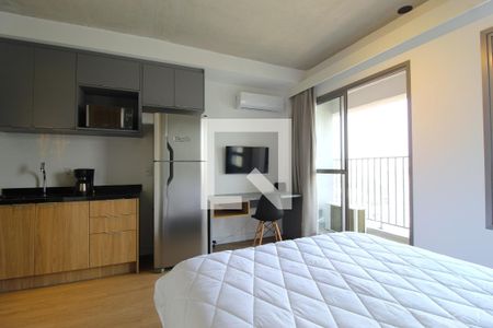 Sala/Quarto de kitnet/studio à venda com 1 quarto, 24m² em Indianópolis, São Paulo