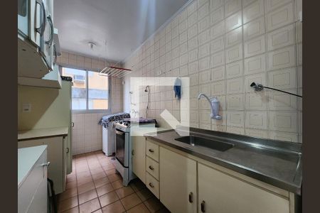 Cozinha de apartamento para alugar com 1 quarto, 78m² em Embaré, Santos
